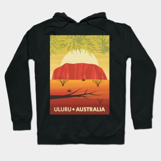 Uluru – Australia Travel Poster Hoodie